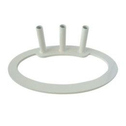 Pied porte-drapeaux en acier