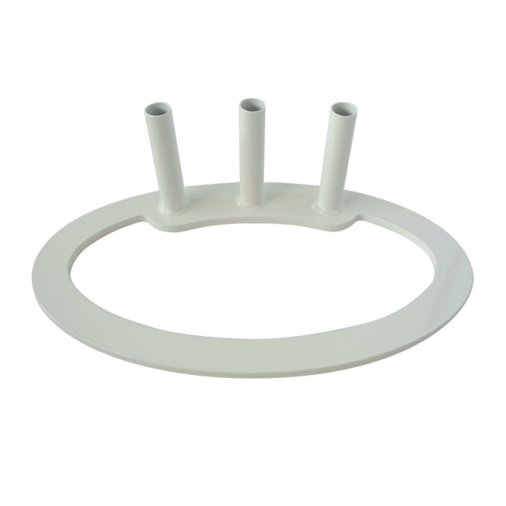 Pied porte-drapeaux en acier