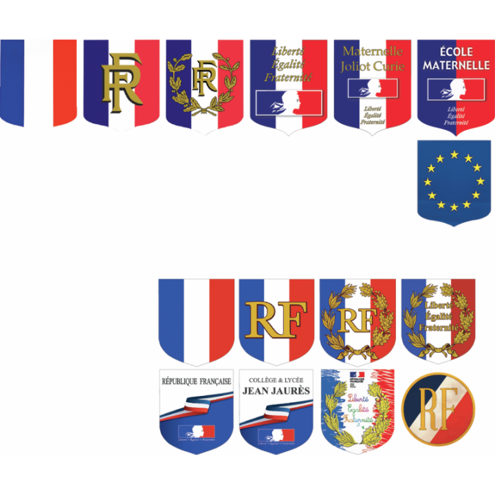 Écusson porte-drapeau premium