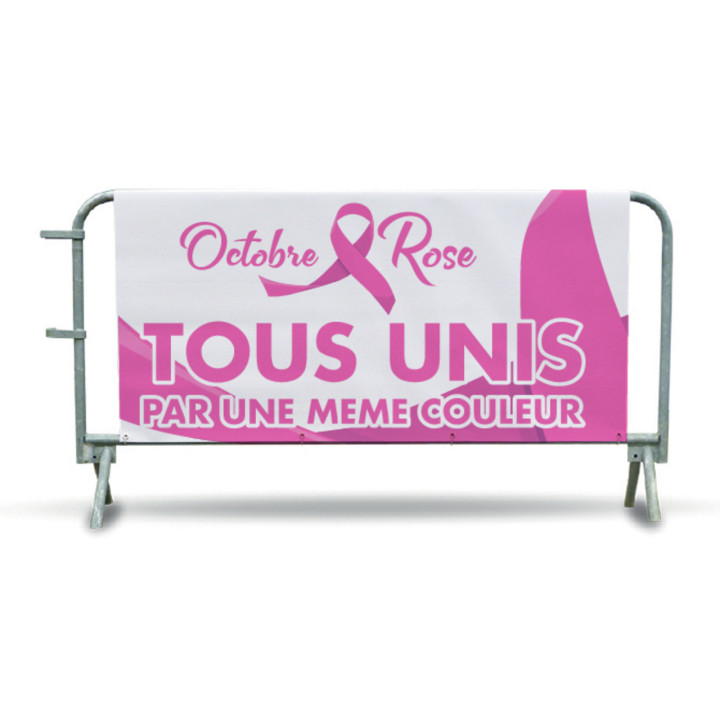 Housse barrière OCTOBRE ROSE