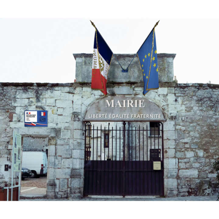 Lettres de façade découpées pour Mairie