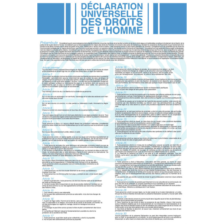 Plaques intérieures - loi Peillon