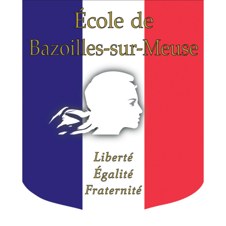 Lot n°1 bis écusson personnalisé + drapeaux + charte laïcité + panneau DDHC