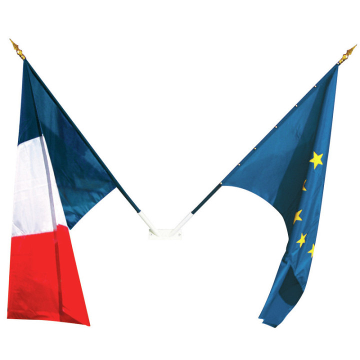 Lot n°4 loi Blanquer : drapeaux + support mural