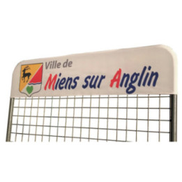 Bandeau housse pour grille d'exposition