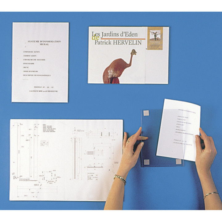 Lot de porte-affiches PVC rigide
