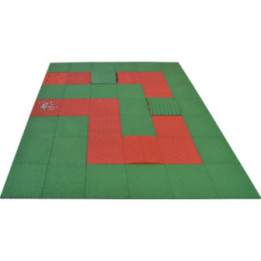 Bordure chanfreinée pour parcours de billes