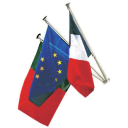 Mât de façade pour pavillons