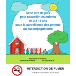 Panneau parc de jeux enfant alu