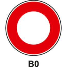 Panneau sens interdit