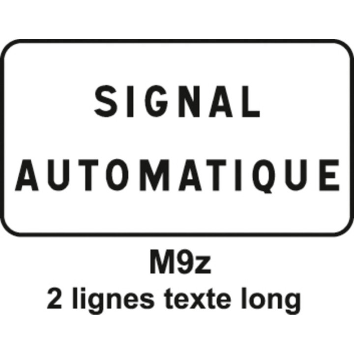 Panonceau de signalisation