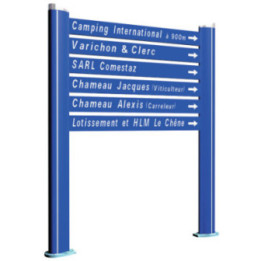 Mât alu pour lattes signalétiques