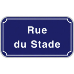 Panneau de rue aluminium
