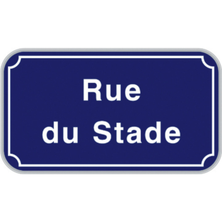 Panneau de rue aluminium