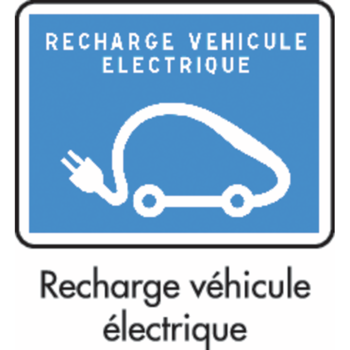 Panneau recharge voiture électrique