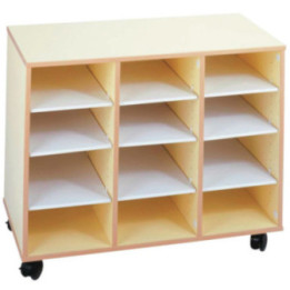 Meubles de rangement scolaires mobiles