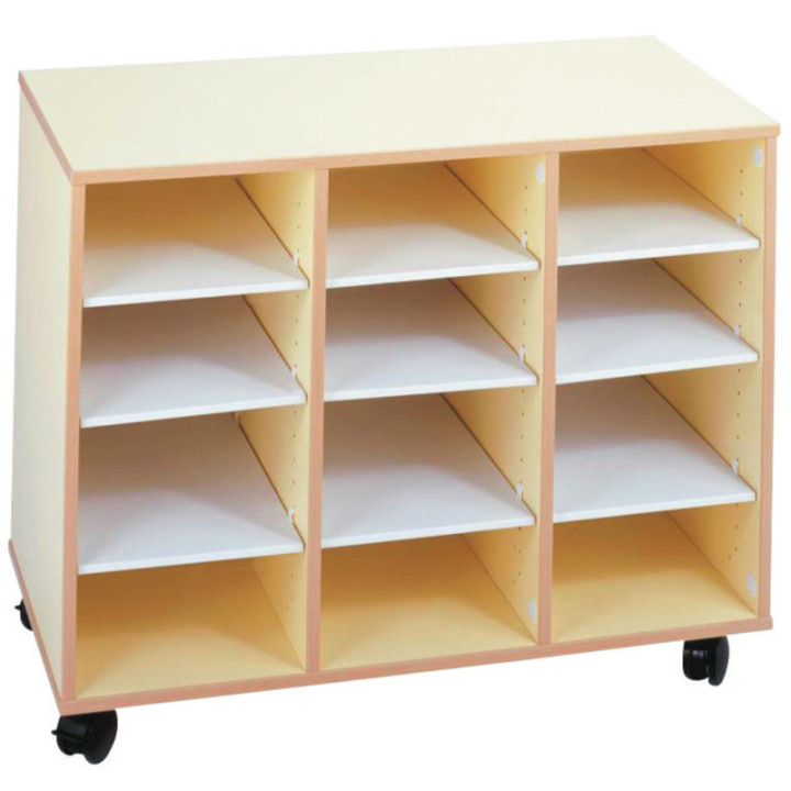 Meubles de rangement scolaires mobiles