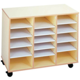 Meubles de rangement scolaires mobiles