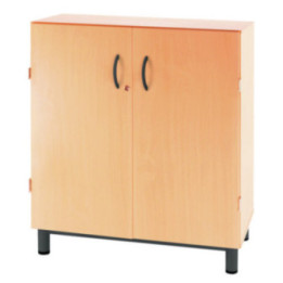 Meuble scolaire bas portes battantes