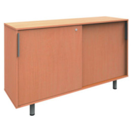Meuble scolaire bas portes coulissantes
