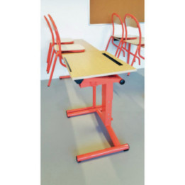 Bureau scolaire réglable Marina - accessible PMR