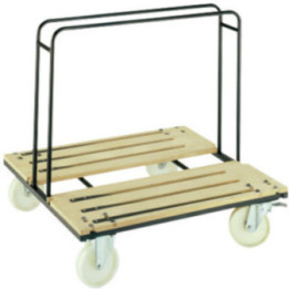 Chariot pour 6 tables rondes