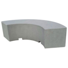 Banquette extérieure béton 1/3 cercle