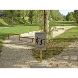Panneau consignes - Parcours sportif