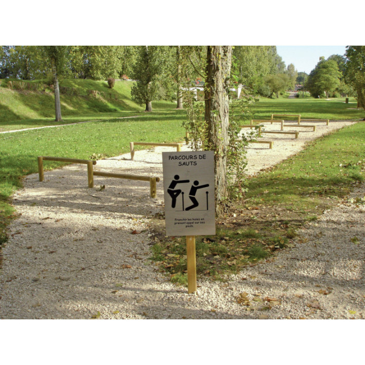 Panneau consignes - Parcours sportif
