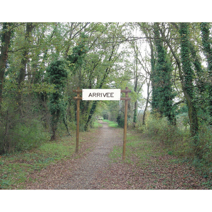 Panneau arrivée - Parcours sportif