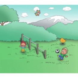 Poutre d'équilibre - parcours sportif enfants