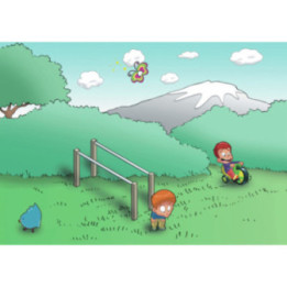 Barres fixes - parcours sportif enfants