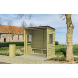 Abri bus bois Forestier