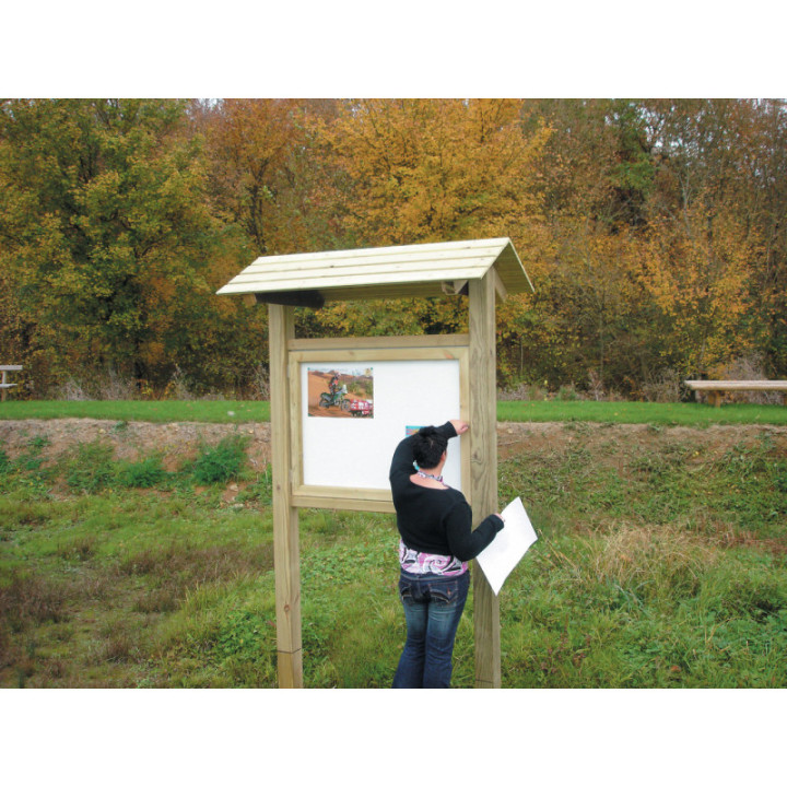 Panneau affichage en bois