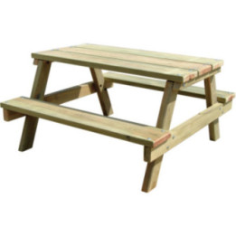 Table de pique nique bois enfants Pedro
