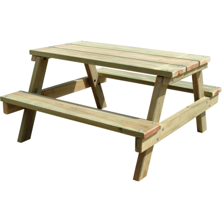 Table de pique nique bois enfants Pedro