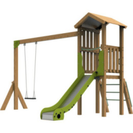 Tourelle Ruiloba portique et toboggan