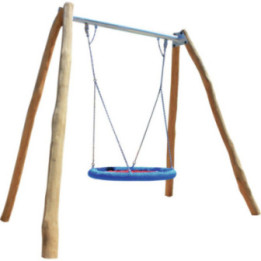 Jeu portique enfants rustique Panier