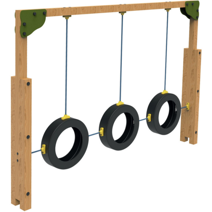 Jeu de grimpe passages oscillants