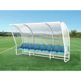 Coque plastique pour abri de touche