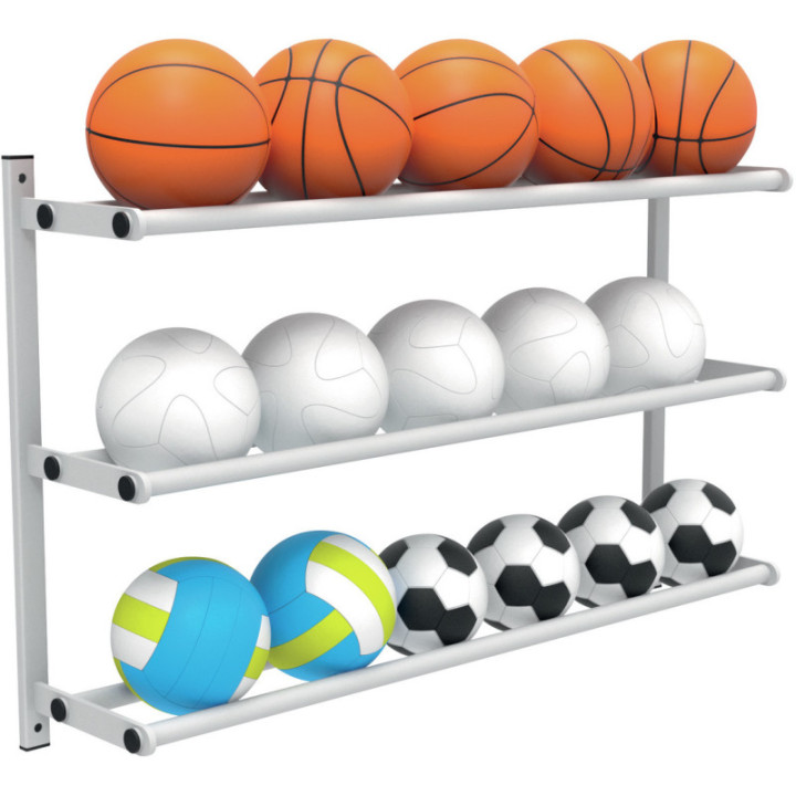Râtelier mural à ballons