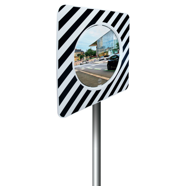 Miroir agglomération rond et rectangulaire