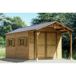 Bûcher abri de jardin