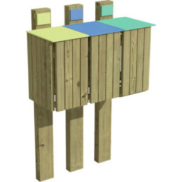 Lot de 3 couvercles pour corbeille Cotinus