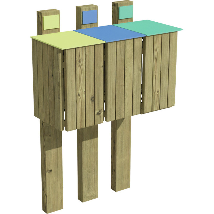 Lot de 3 couvercles pour corbeille Cotinus