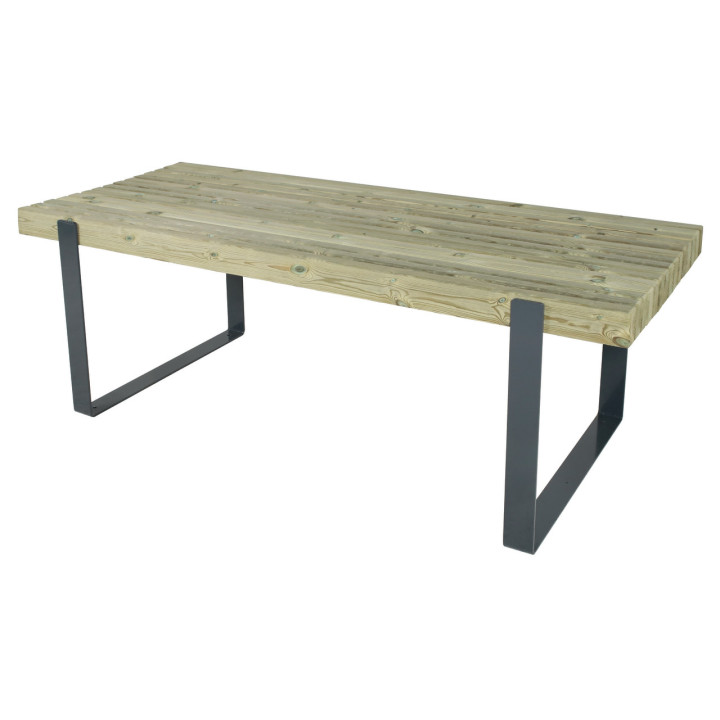 Gamme Forézienne mobilier urbain bois et acier