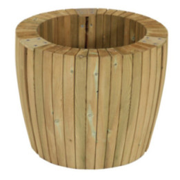 Jardinière bois Corte ronde