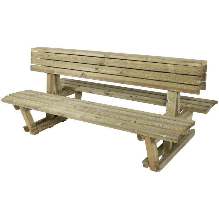 Banc bois double Narbonnais