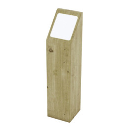 Borne signalétique bois