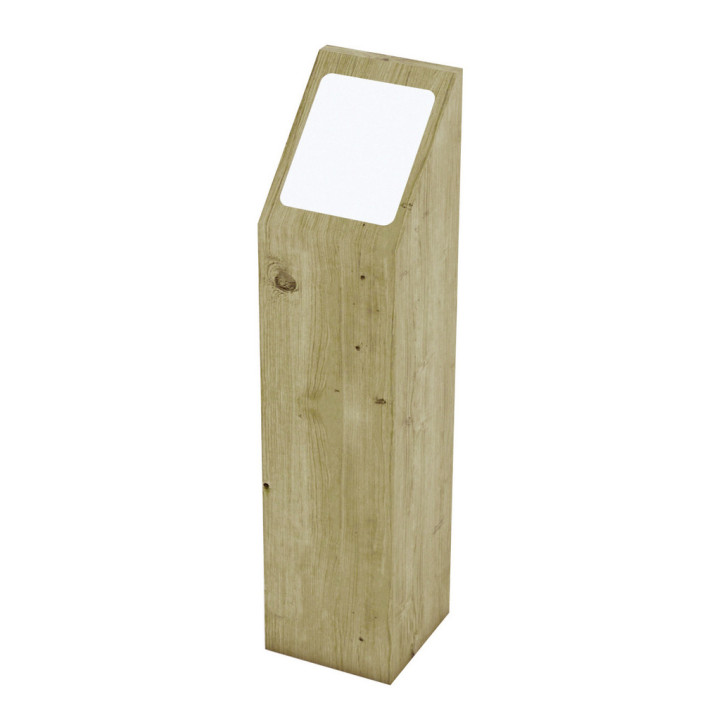 Borne signalétique bois